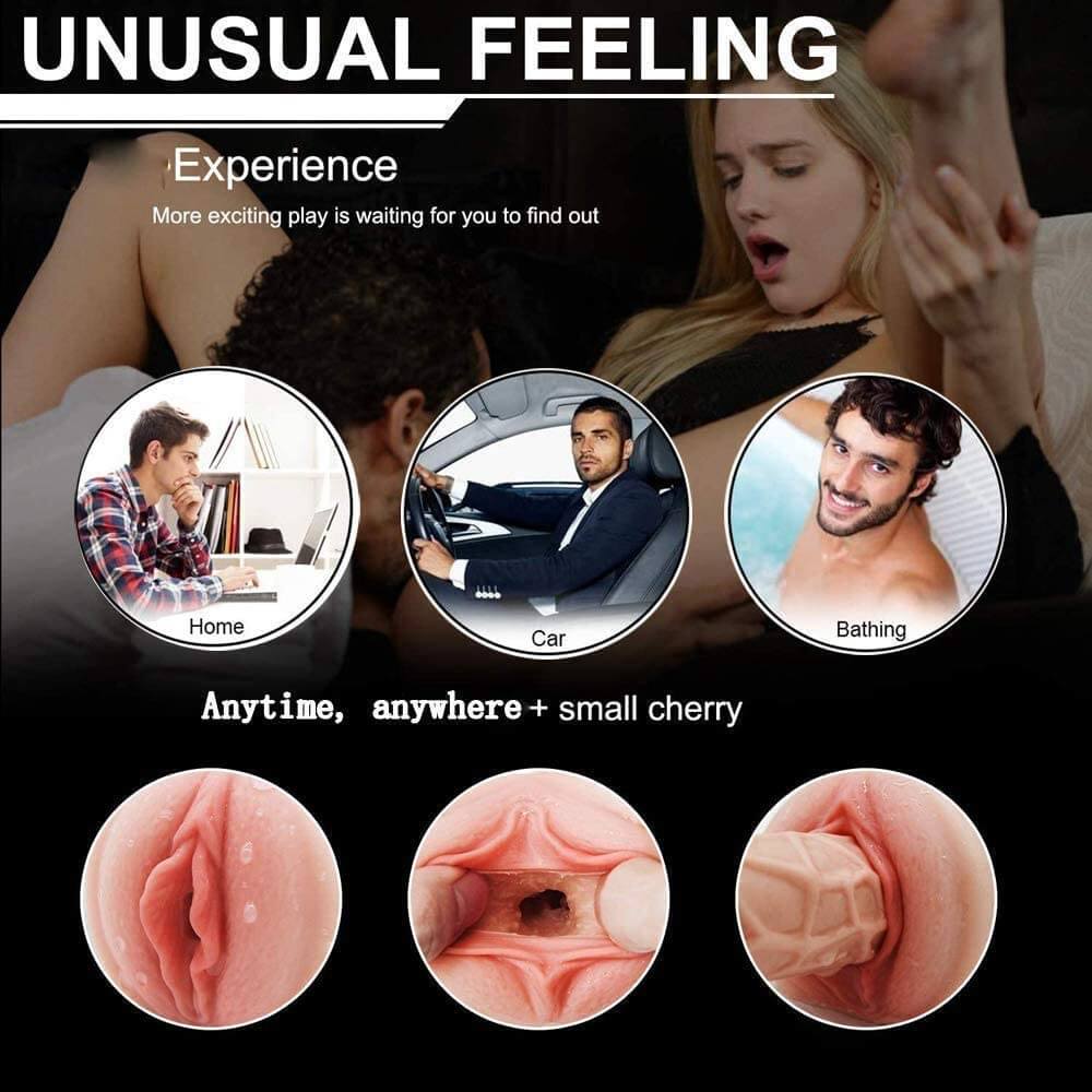 3in1 Stimulating Handsfree Blowjob Rotating Male Masturbator Best Sex Toys