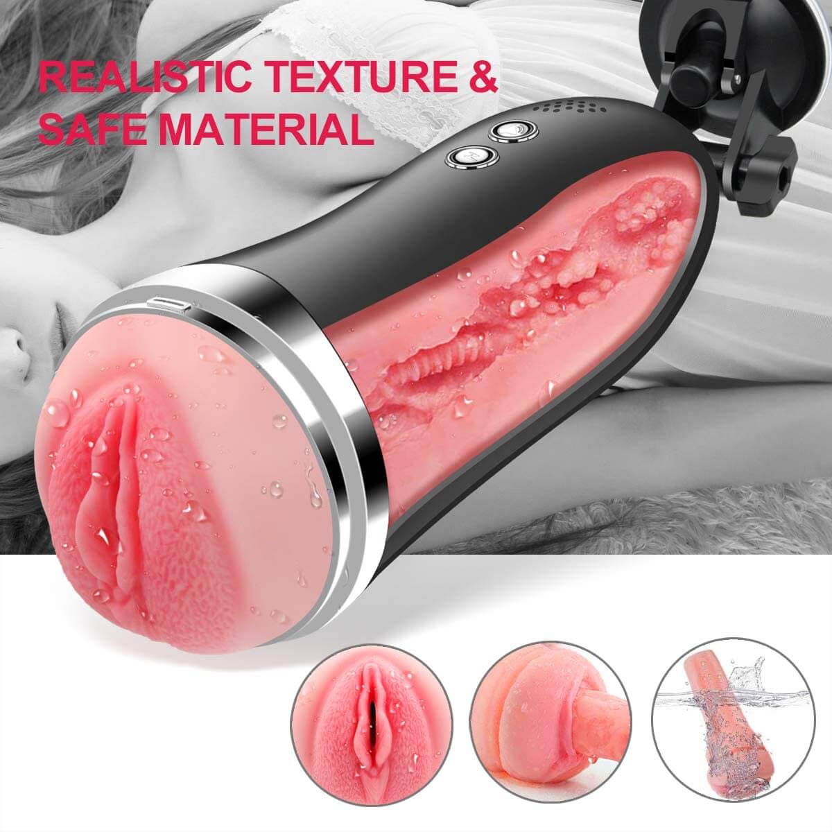 Nice & Tight Masturbator Electronic Vibrating Voice Toy weadultshop