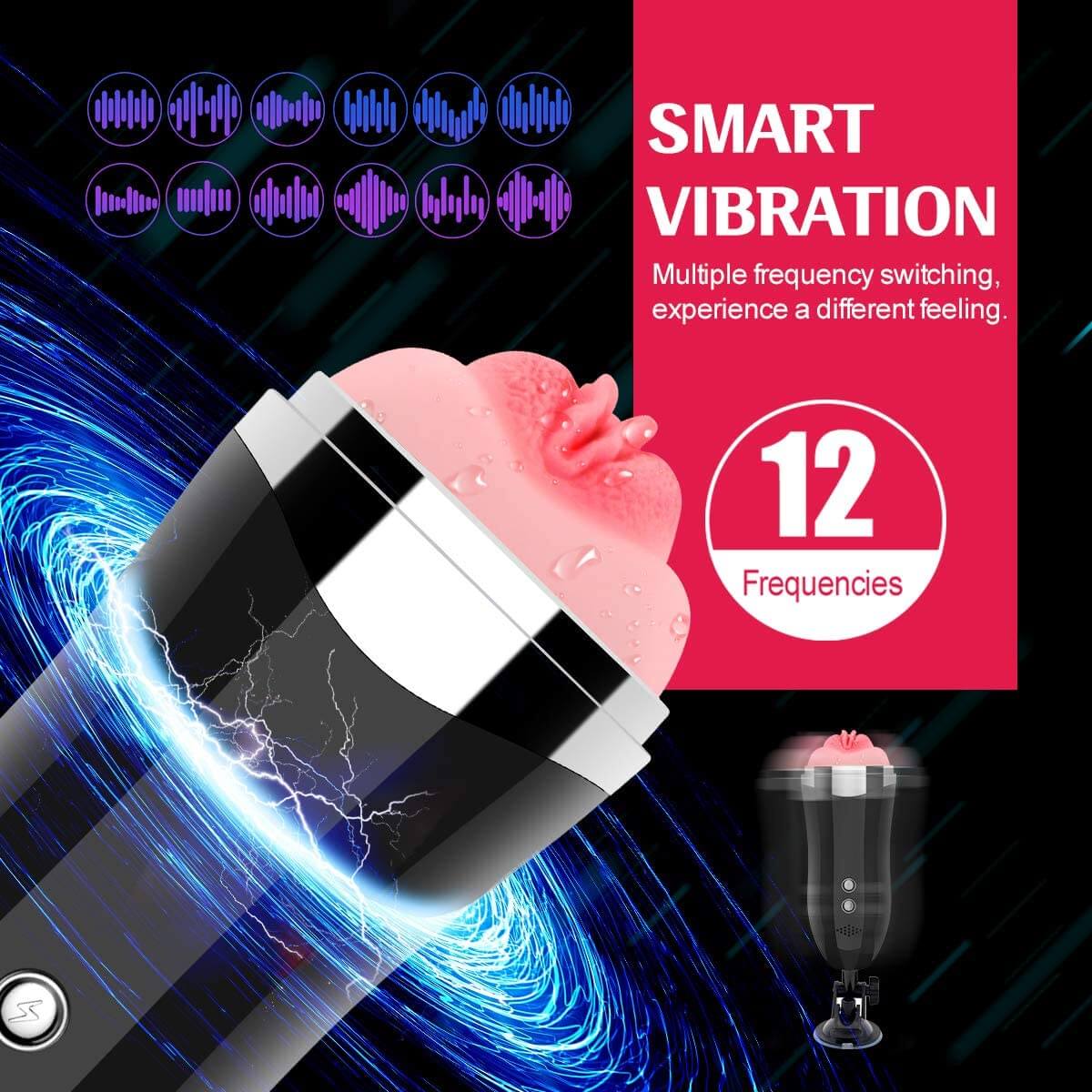 Nice & Tight Masturbator Electronic Vibrating Voice Toy weadultshop