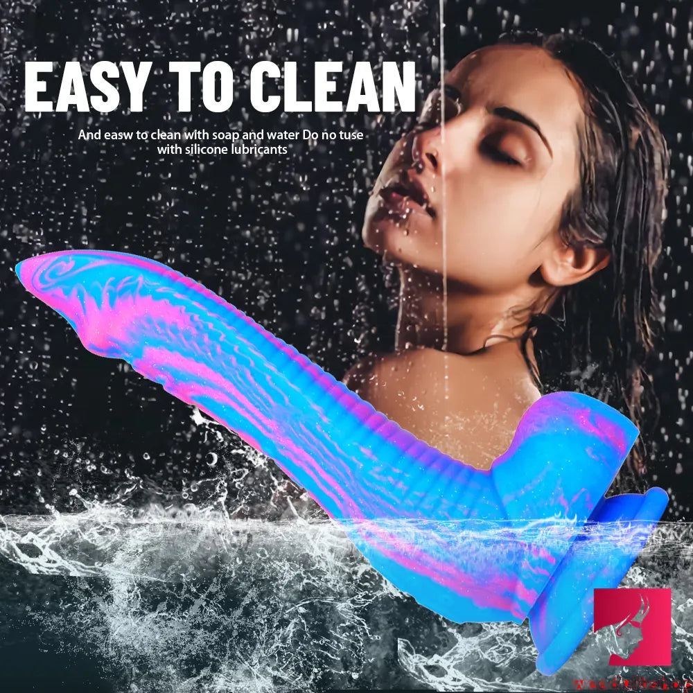 9.3in Large Fantasy Long Octopus Animal Dildo Crystal Sex Toy