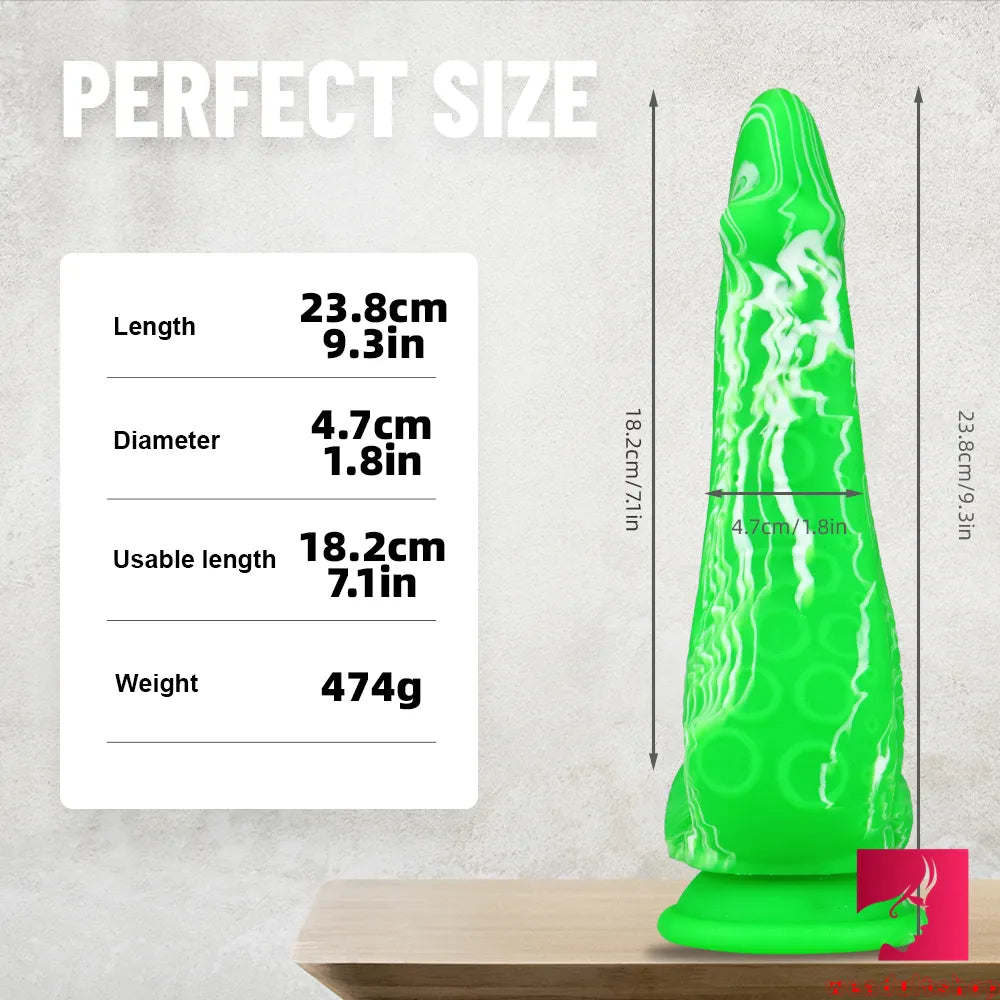9.3in Large Fantasy Long Octopus Animal Dildo Crystal Sex Toy