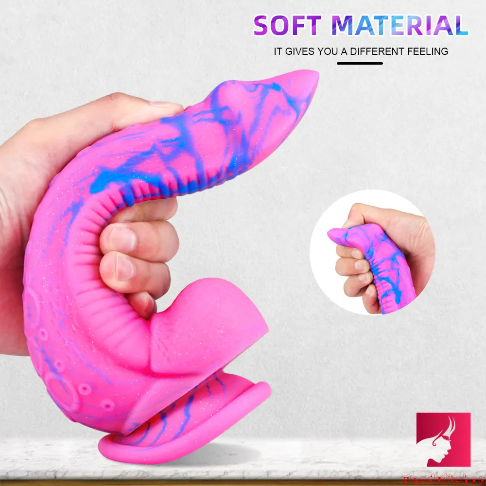 9.3in Large Fantasy Long Octopus Animal Dildo Crystal Sex Toy