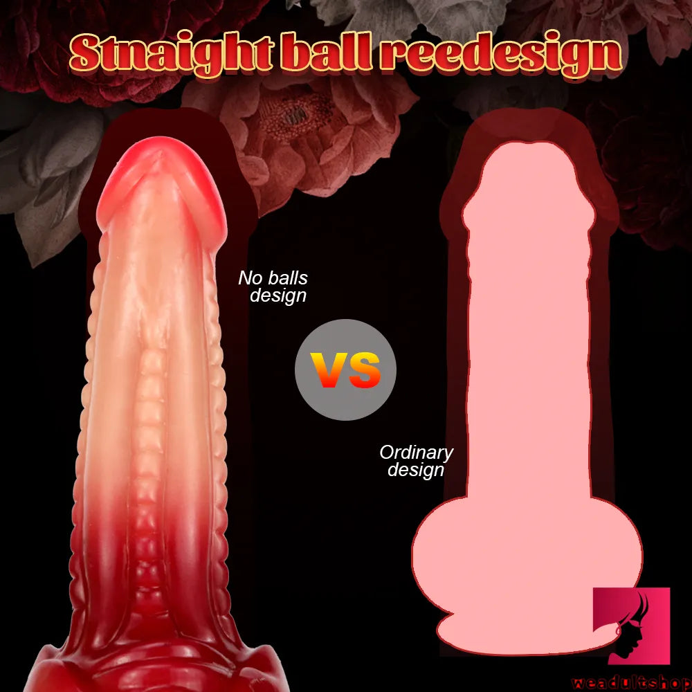 7.48in Pink Glans Fantasy Odd Ombre Silicone Penis Dildo