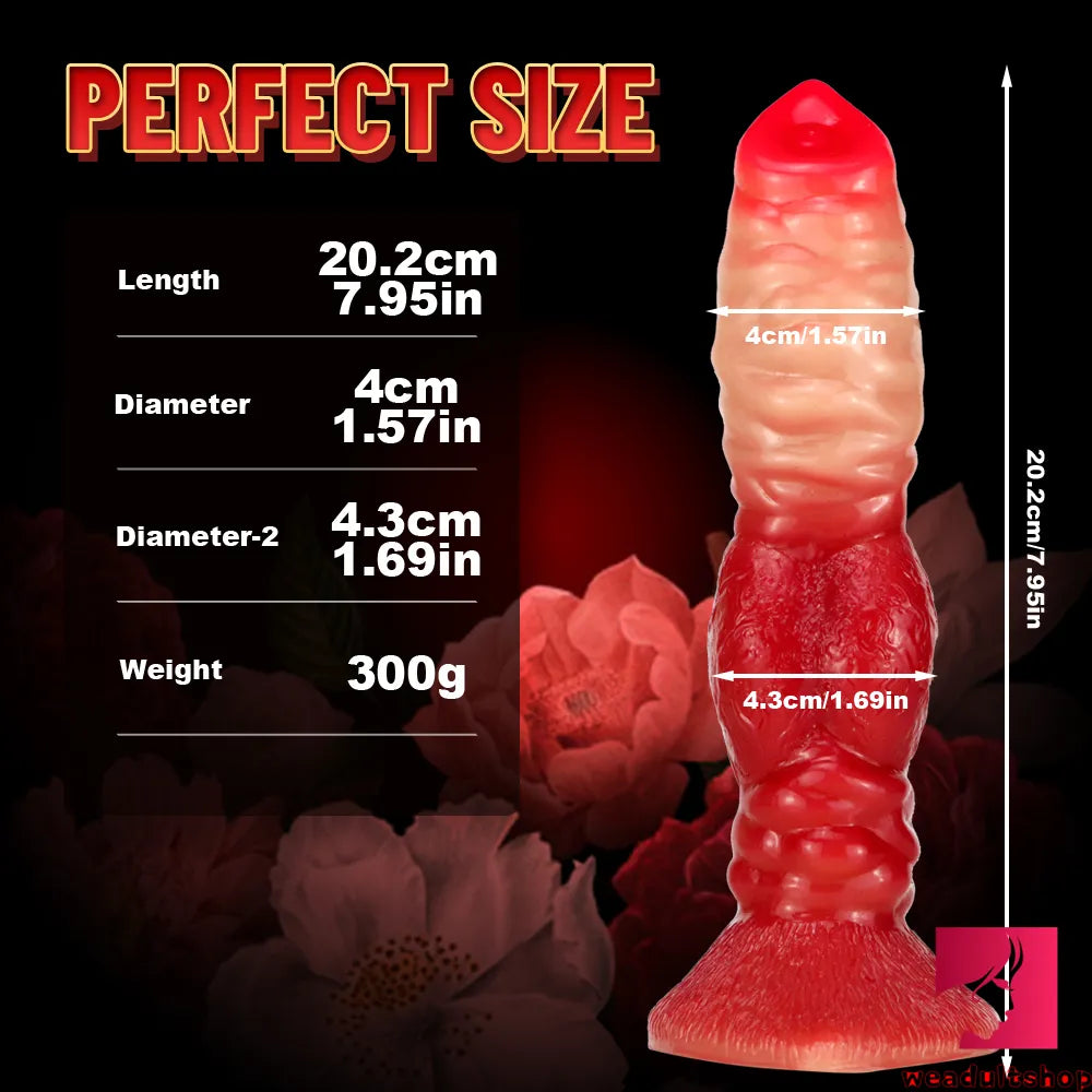 7.95in Animal Dog Realistic G-spot Women Orgasm Sex Dildo
