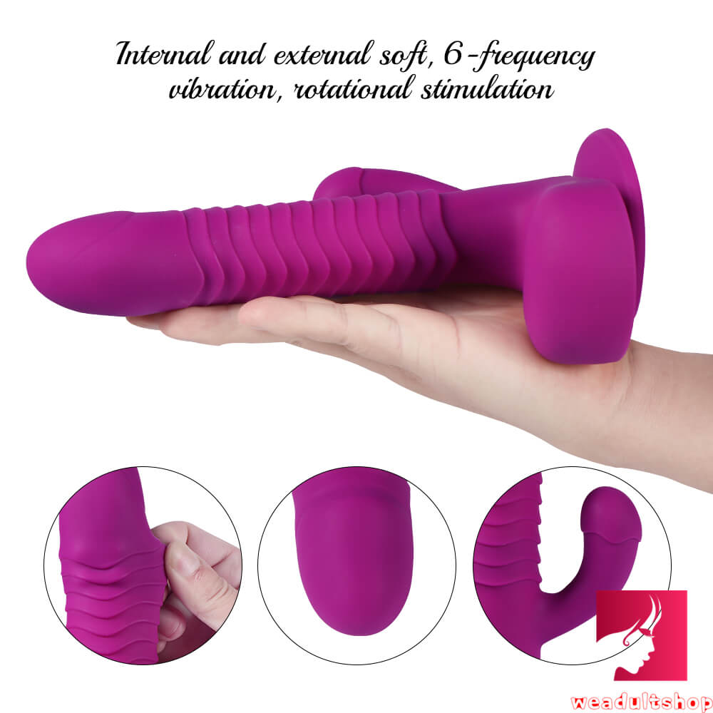 8.27in Wireless Remote 360° Rotation Thrusting Vibrating Dildo