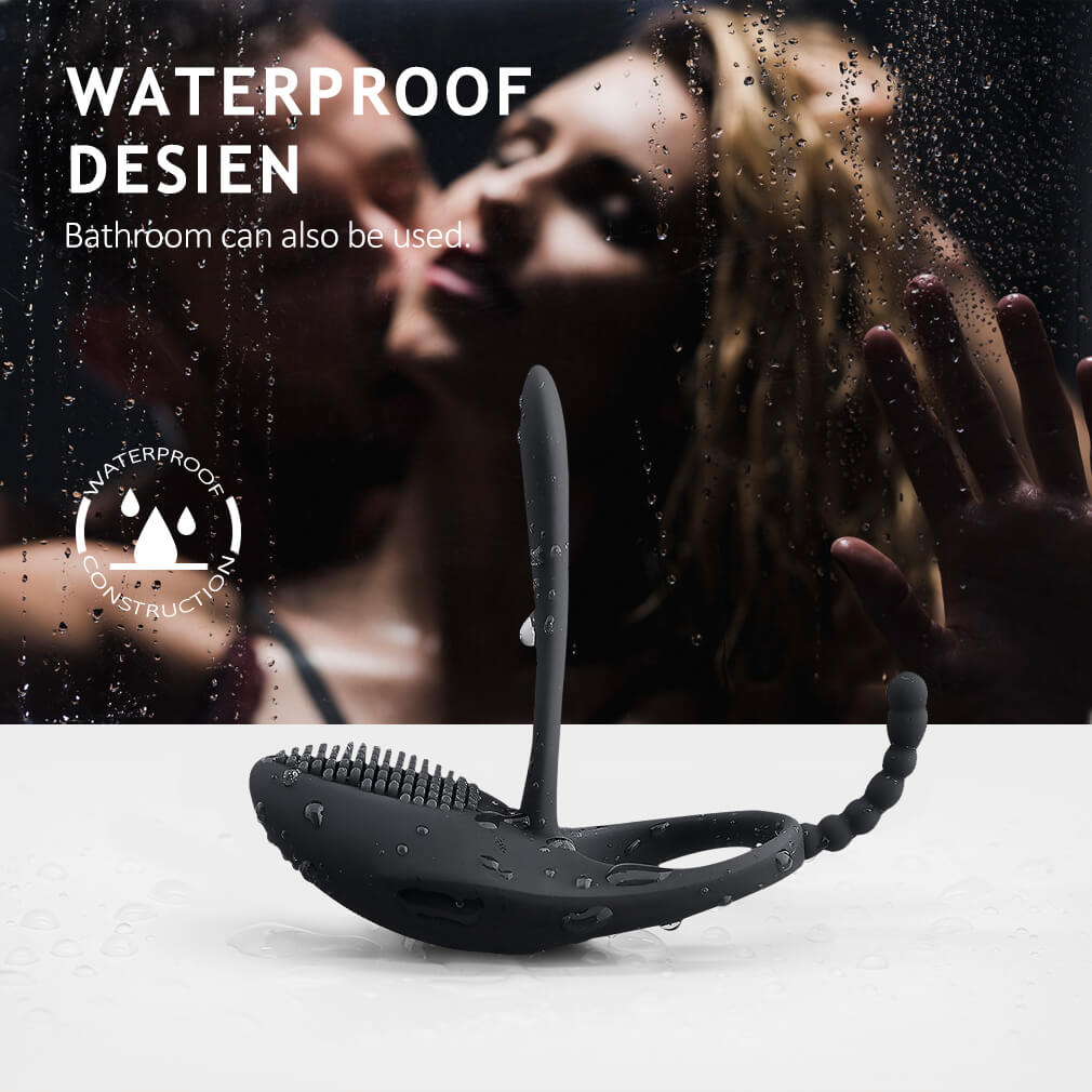 7 Kinds Vibrating Modes Penis Ring Anus Pussy Vibrator Toy For Men - Adult Toys