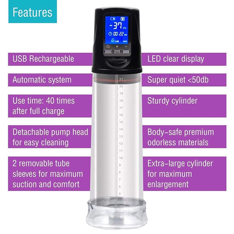 Automatic Detachable Vacuum Penis Pump For Men Masturbation