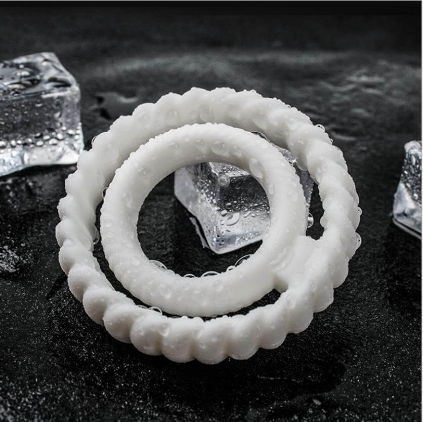 Penis Ring Silicone Dual Mens Sex Toy - Adult Toys