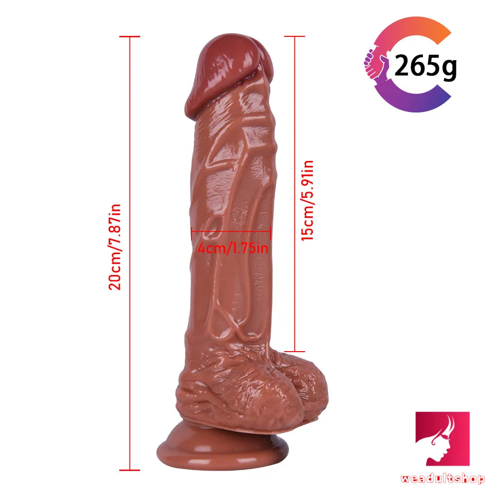 7.87in Realistic Dildo Sex Toy For Female Masturbation Penis