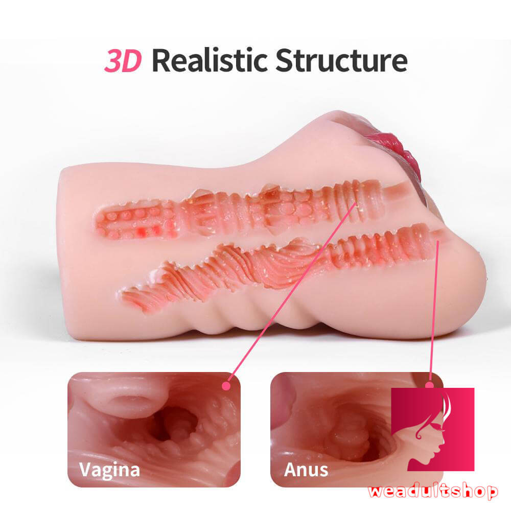 3D Pocket Vagina Men Masturbation Sex Toy With Anus