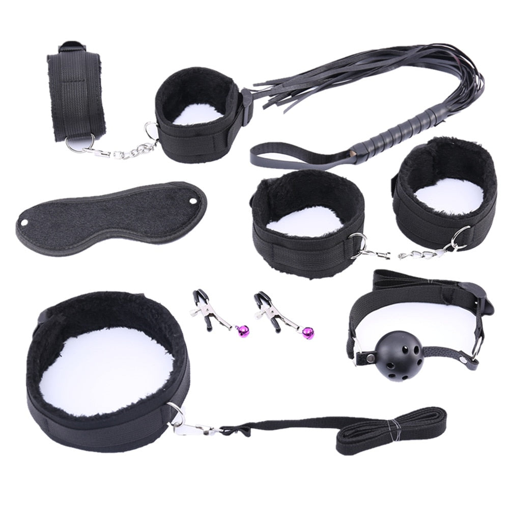 10 Pcs/set BDSM Sex Bondage Set - Adult Toys
