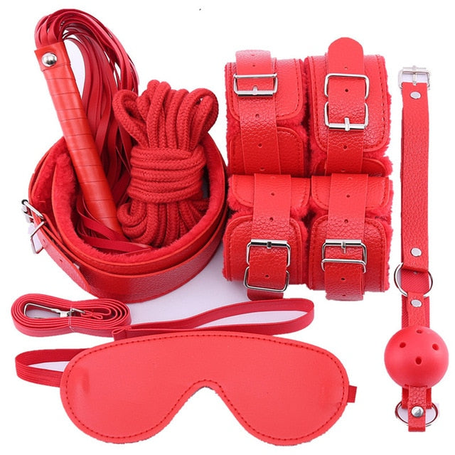 10 Pcs/set BDSM Sex Bondage Set - Adult Toys