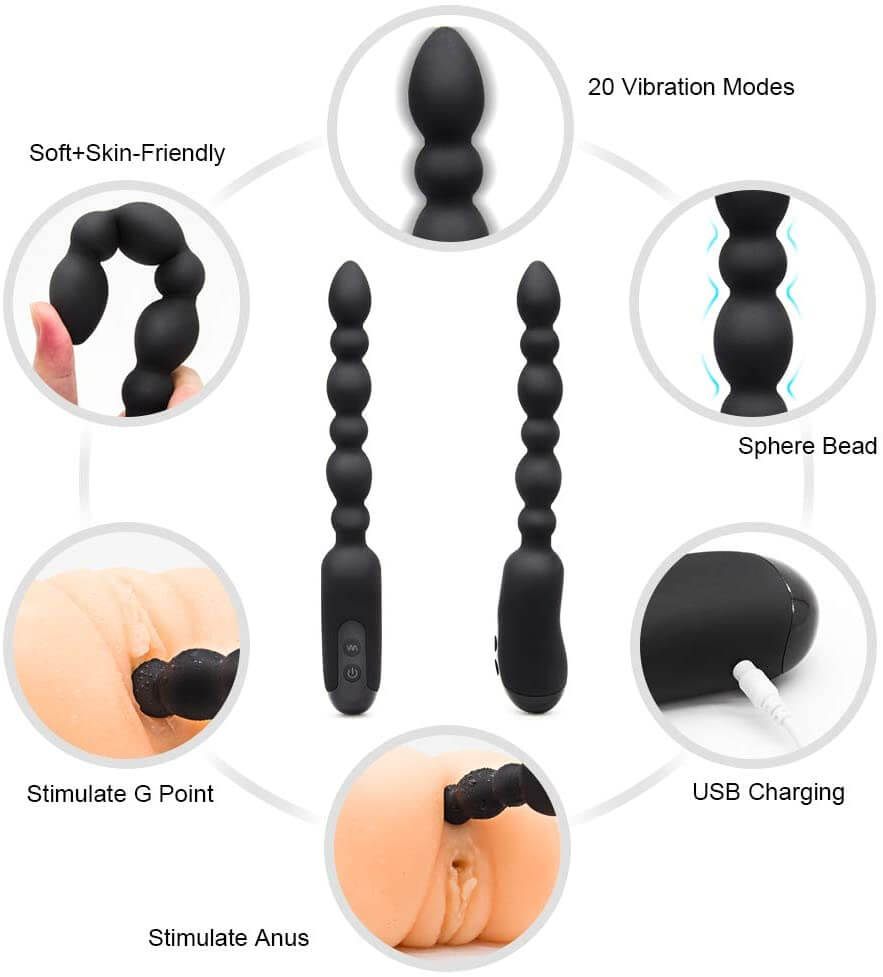 Prostate Stimulator Vibrating Butt Plug For Gay - Adult Toys