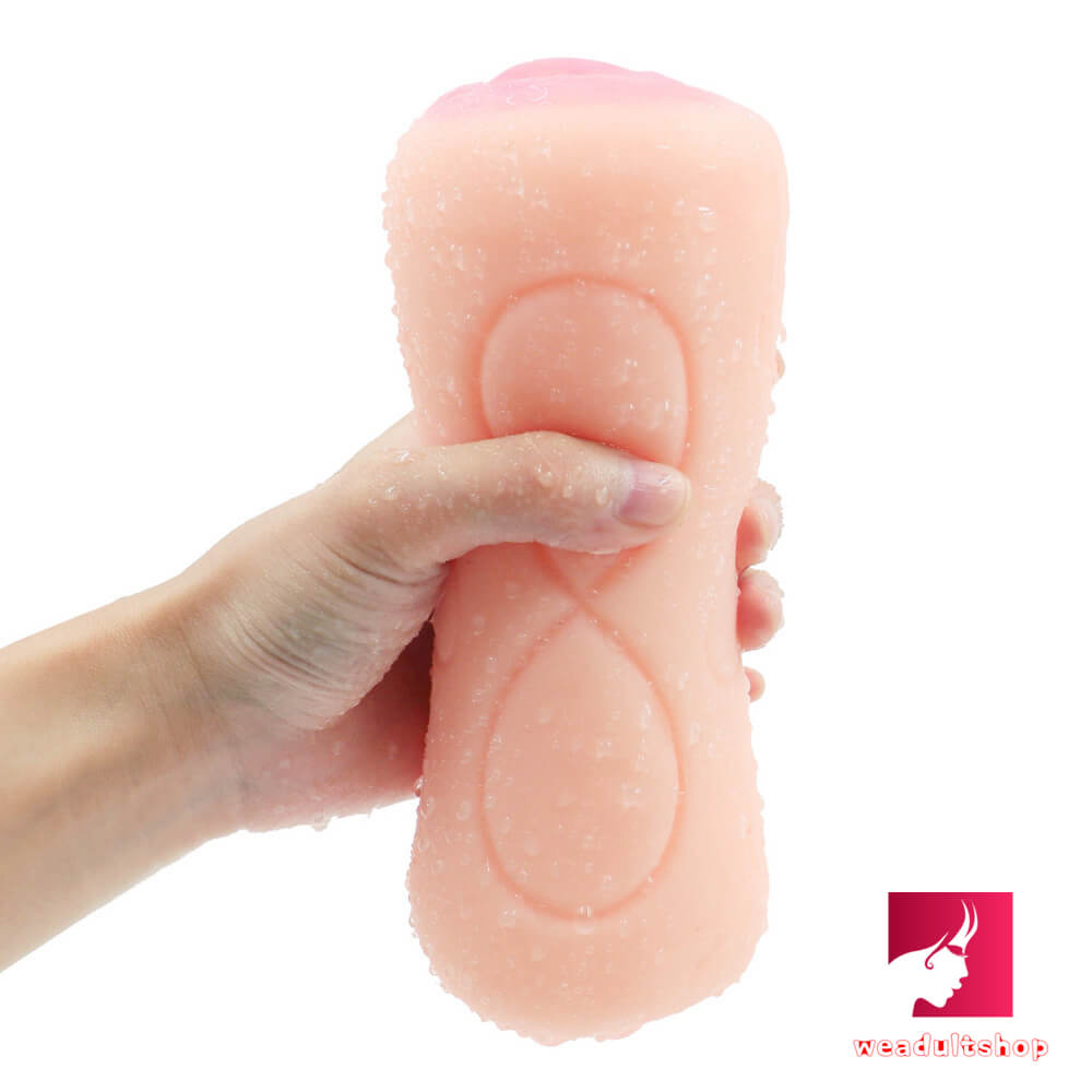 Double Heads Men Using Pocket Pussy Sex Toy For Adult