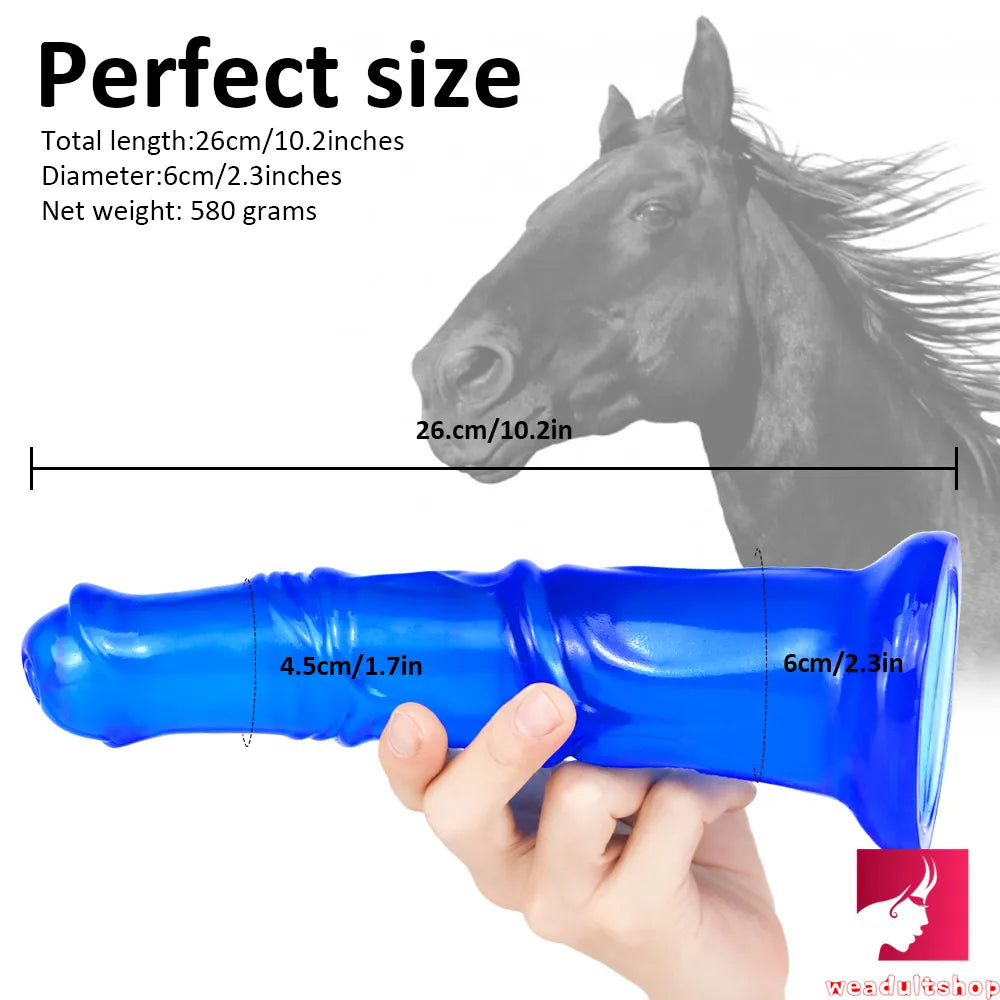 10.2in Women Sex Orgasm Horse Animal Dildo For Anal Play