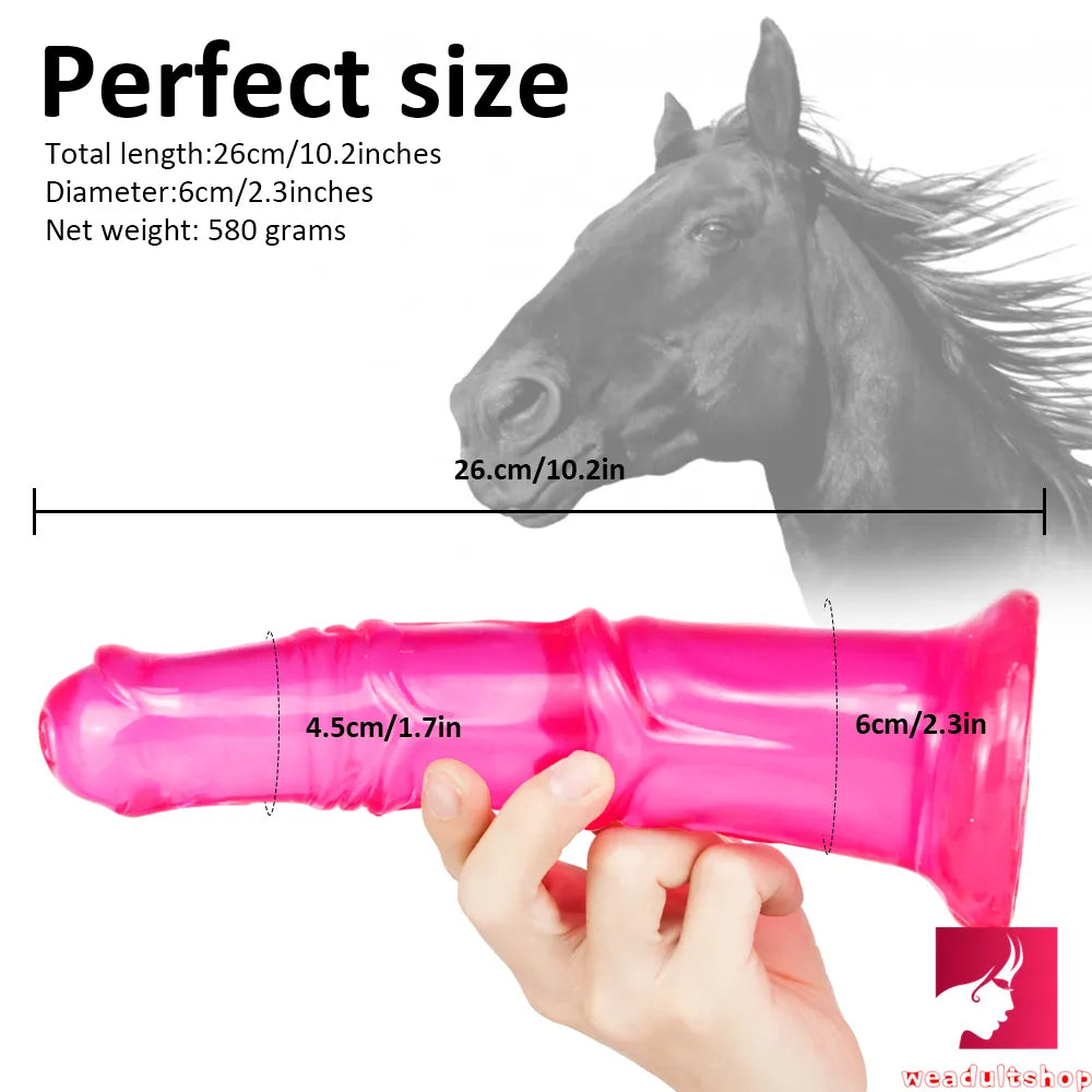 10.2in Women Sex Orgasm Horse Animal Dildo For Anal Play