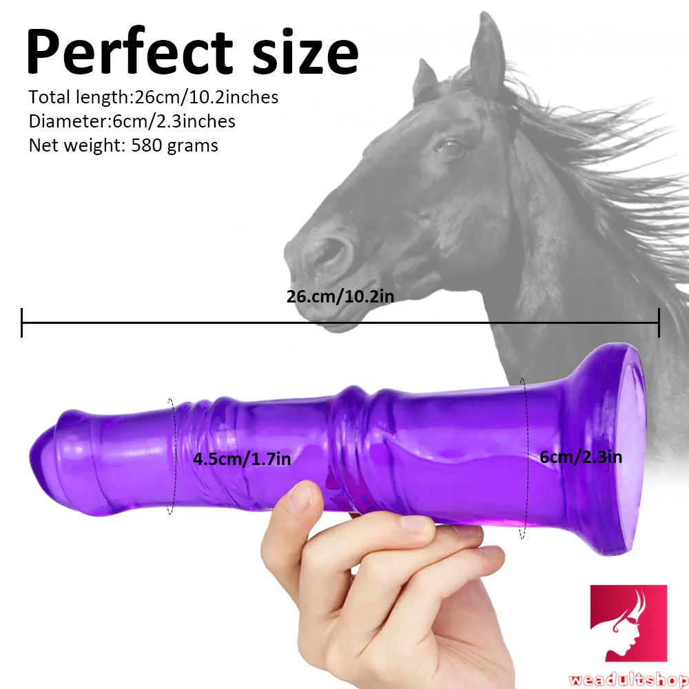 10.2in Women Sex Orgasm Horse Animal Dildo For Anal Play