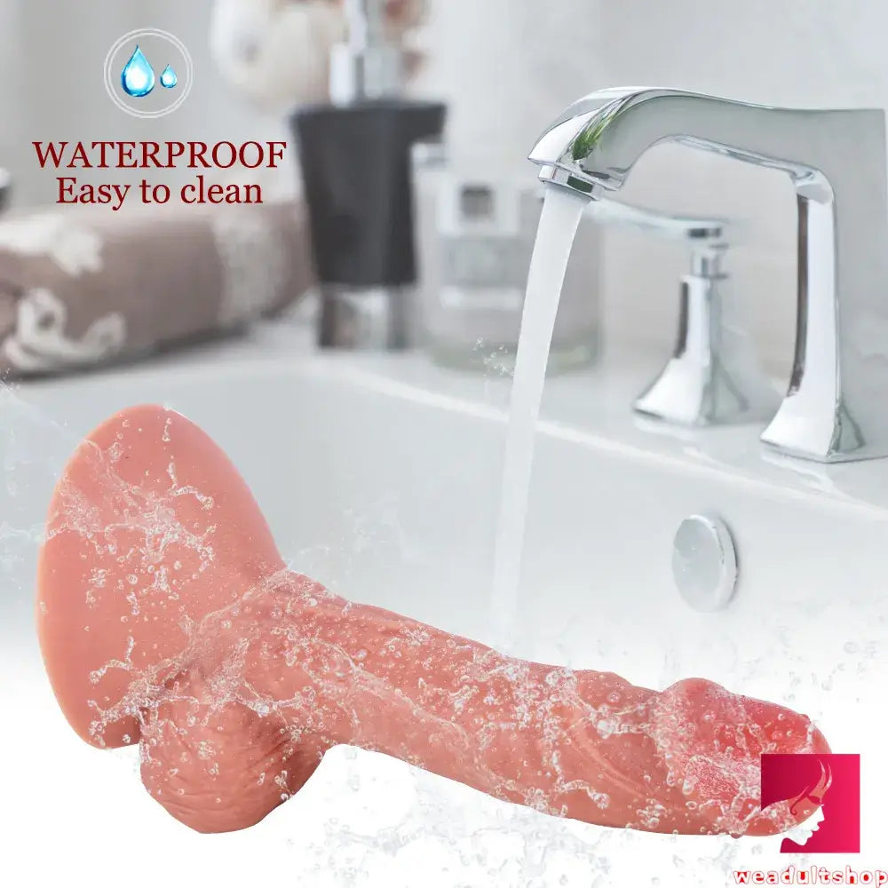 9.06in Realistic Penis Dildo For Woman Masturbator With Big Sucker