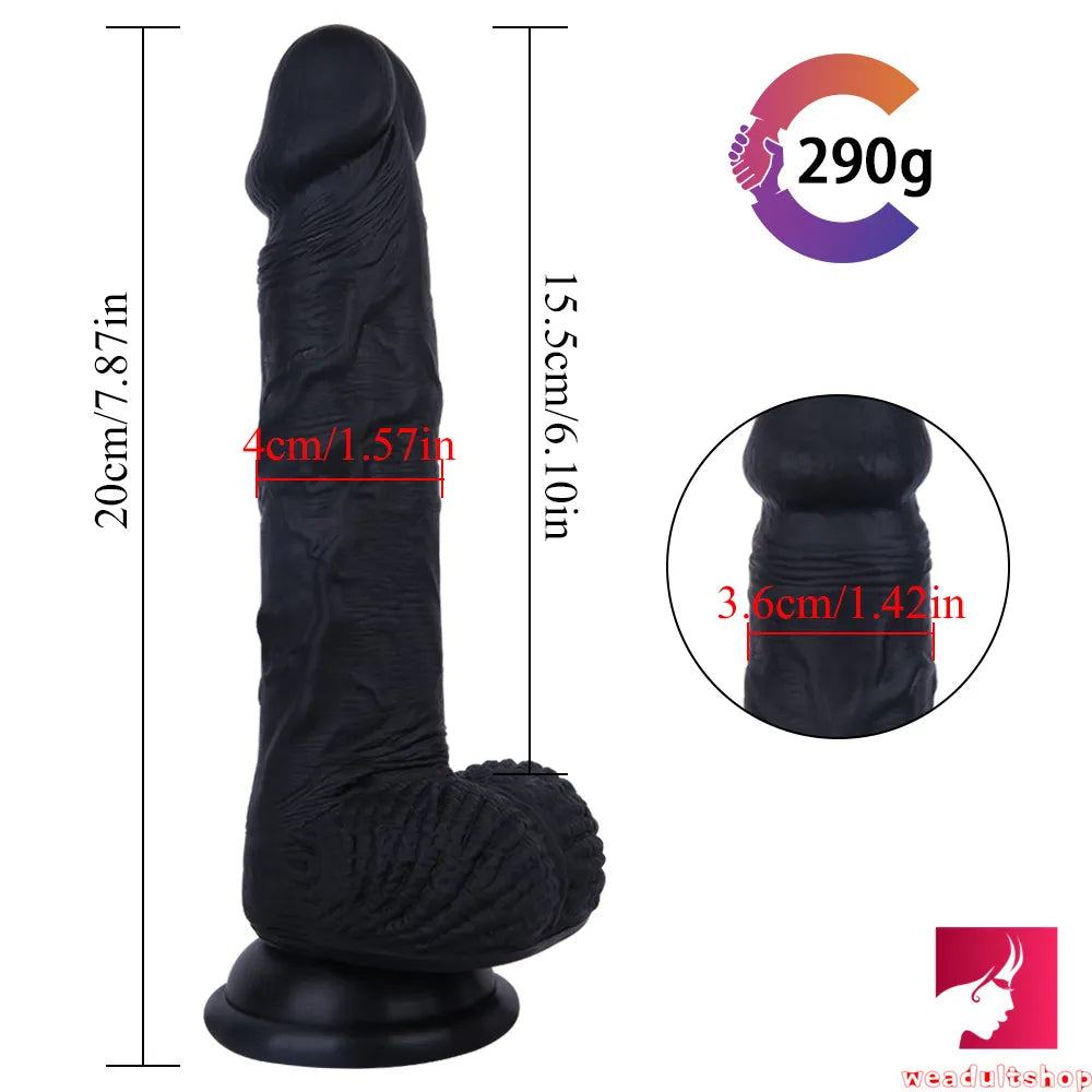 7.87in Real Looking Adult Toy Skin Feeling Realistic Dildo Sex Toy