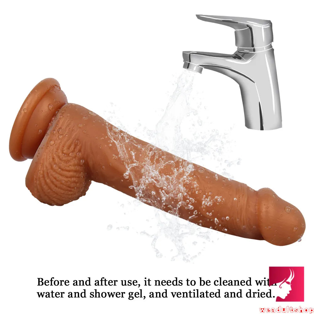 7.87in Real Looking Adult Toy Skin Feeling Realistic Dildo Sex Toy