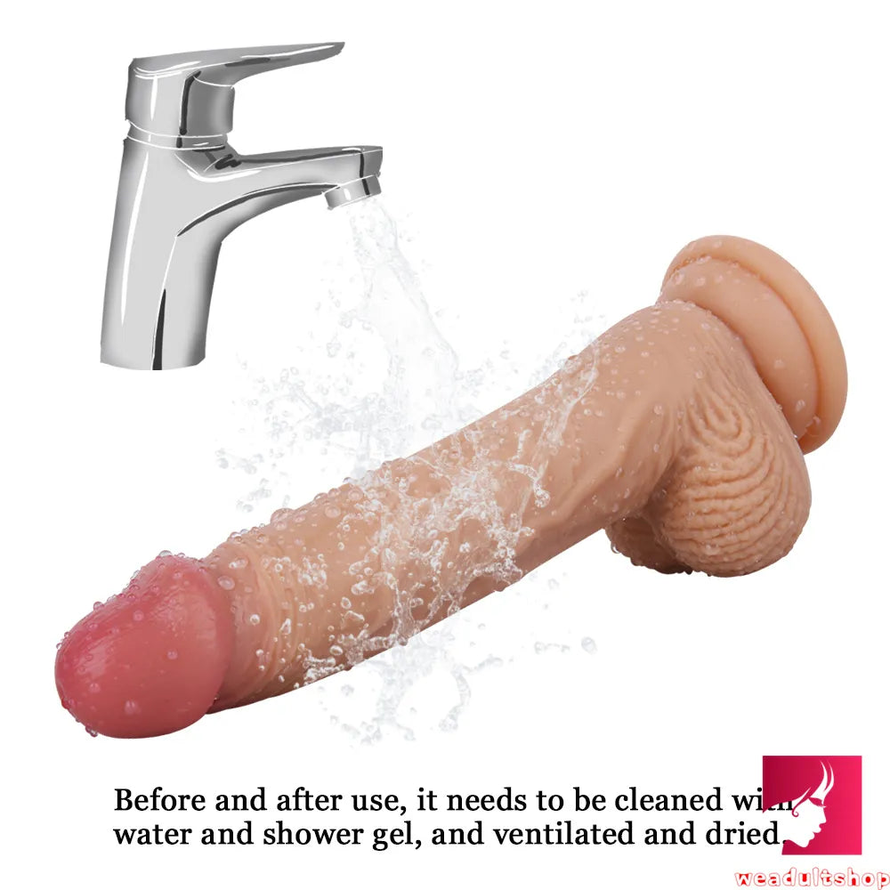 7.87in Real Looking Adult Toy Skin Feeling Realistic Dildo Sex Toy