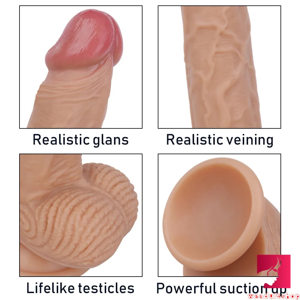7.87in Real Looking Adult Toy Skin Feeling Realistic Dildo Sex Toy