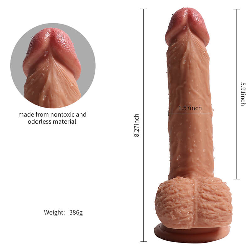 8 inch Silicone Thick Hard Dildo For Women weadultshop
