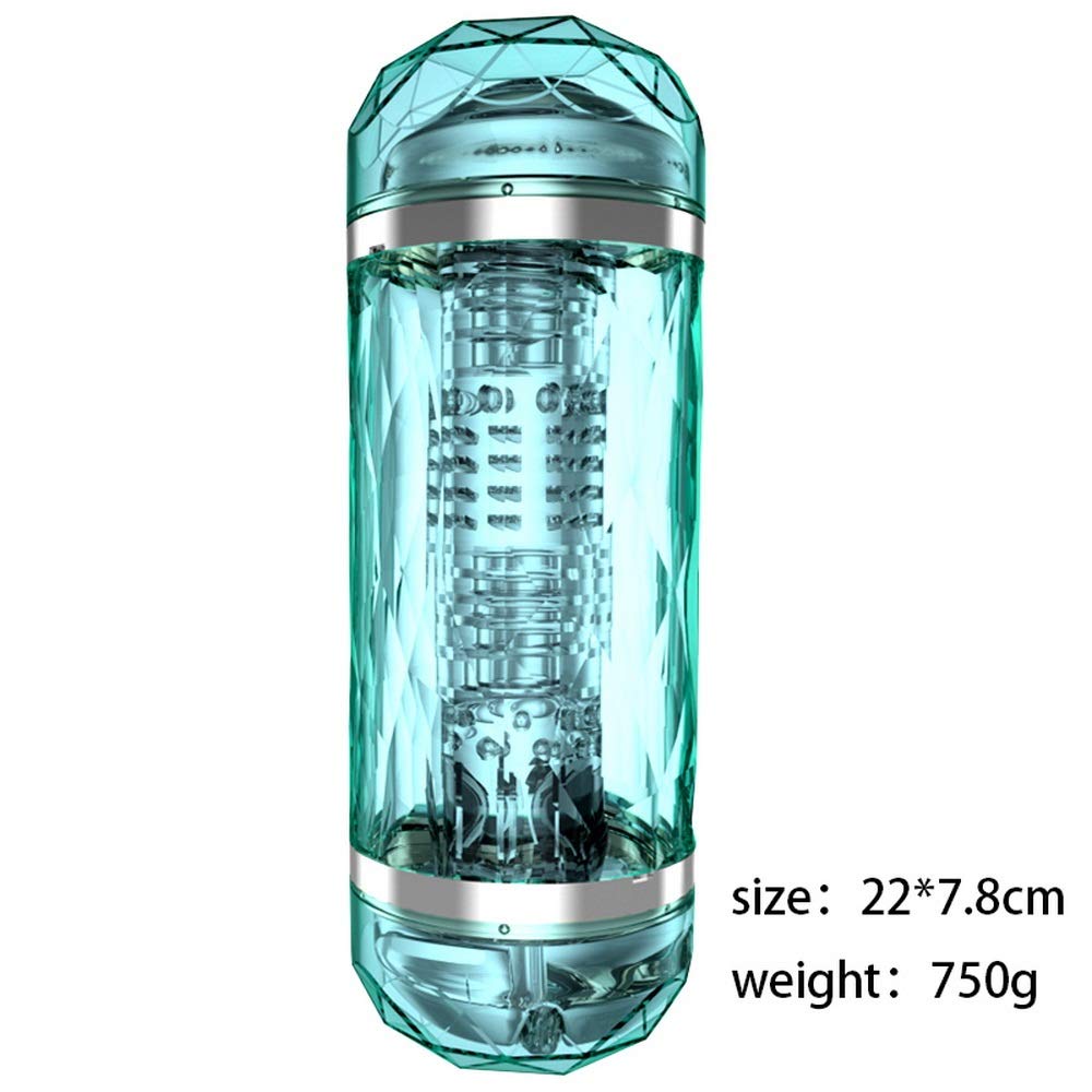 Double Heads 4D Silicone Deep Throat Male Masturbator Vagina Mouth - Adult Toys