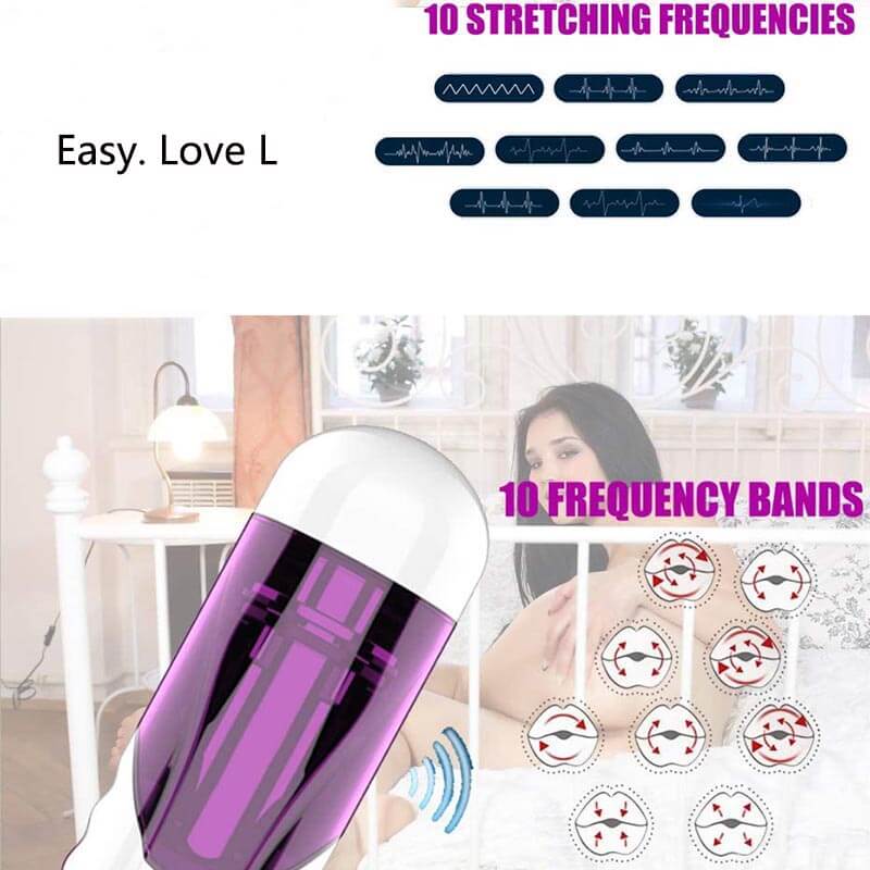 Realistic Pocket Masturbator Heating Mens Cock Stroker Toy - Adult Toys