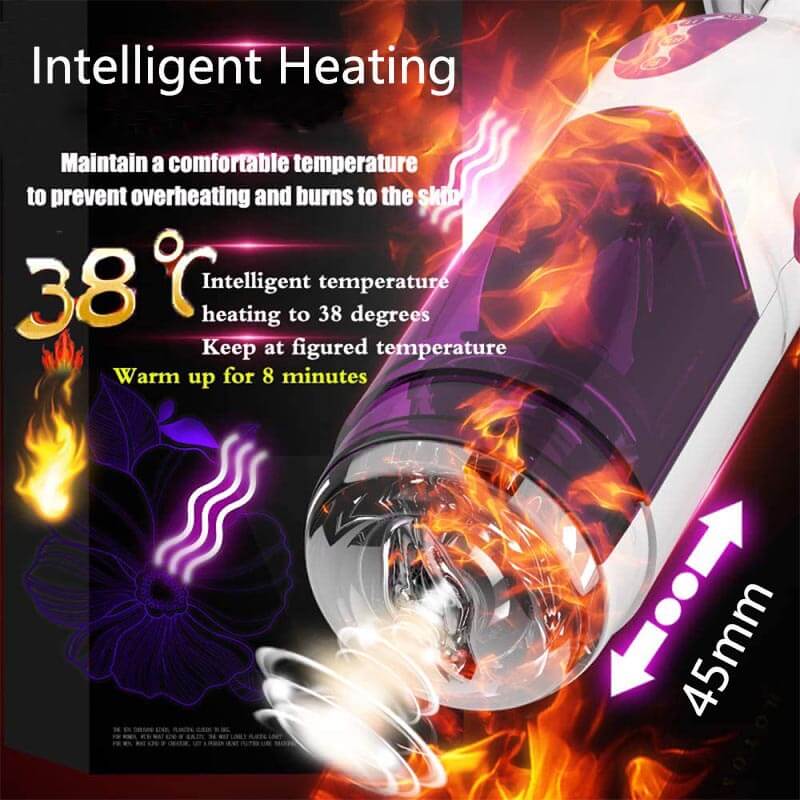 Realistic Pocket Masturbator Heating Mens Cock Stroker Toy - Adult Toys