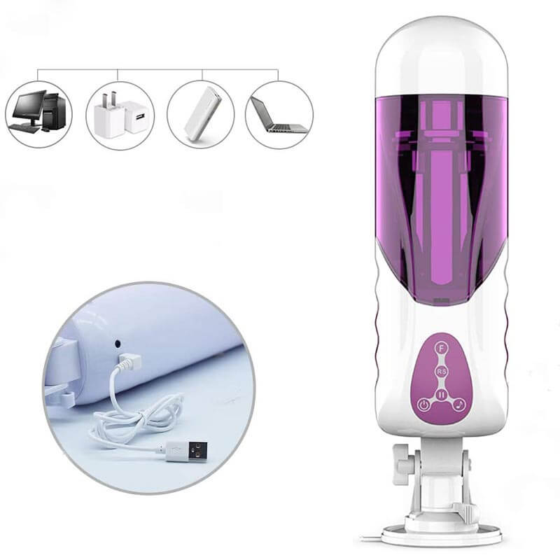 Realistic Pocket Masturbator Heating Mens Cock Stroker Toy - Adult Toys