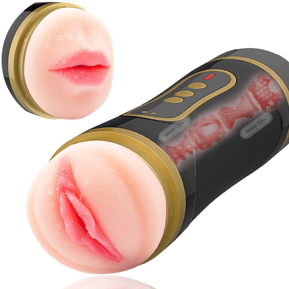 2In1 Masturbator 3D Realistic Vibrating Stroker With 2 Bullet Vibrator 2In1 Masturbator 3D Realistic Vibrating Stroker With 2 Bullet Vibrator