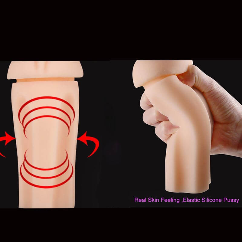 Realistic Pocket Pussy And Anal Penis Massaging Practice Sex Toy - Adult Toys