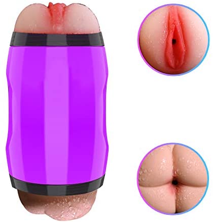 2-in-1 Stroker Vagina & Ass Mouth Masturbator Penis Pocket Pussy weadultshop