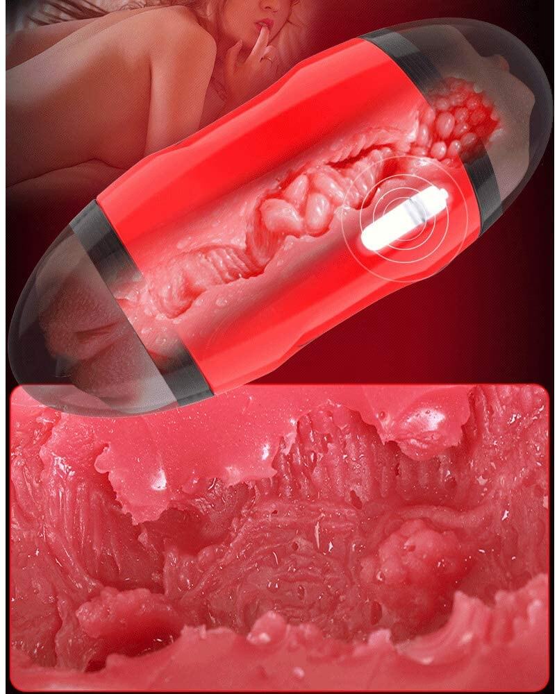 2-in-1 Stroker Vagina & Ass Mouth Masturbator Penis Pocket Pussy weadultshop