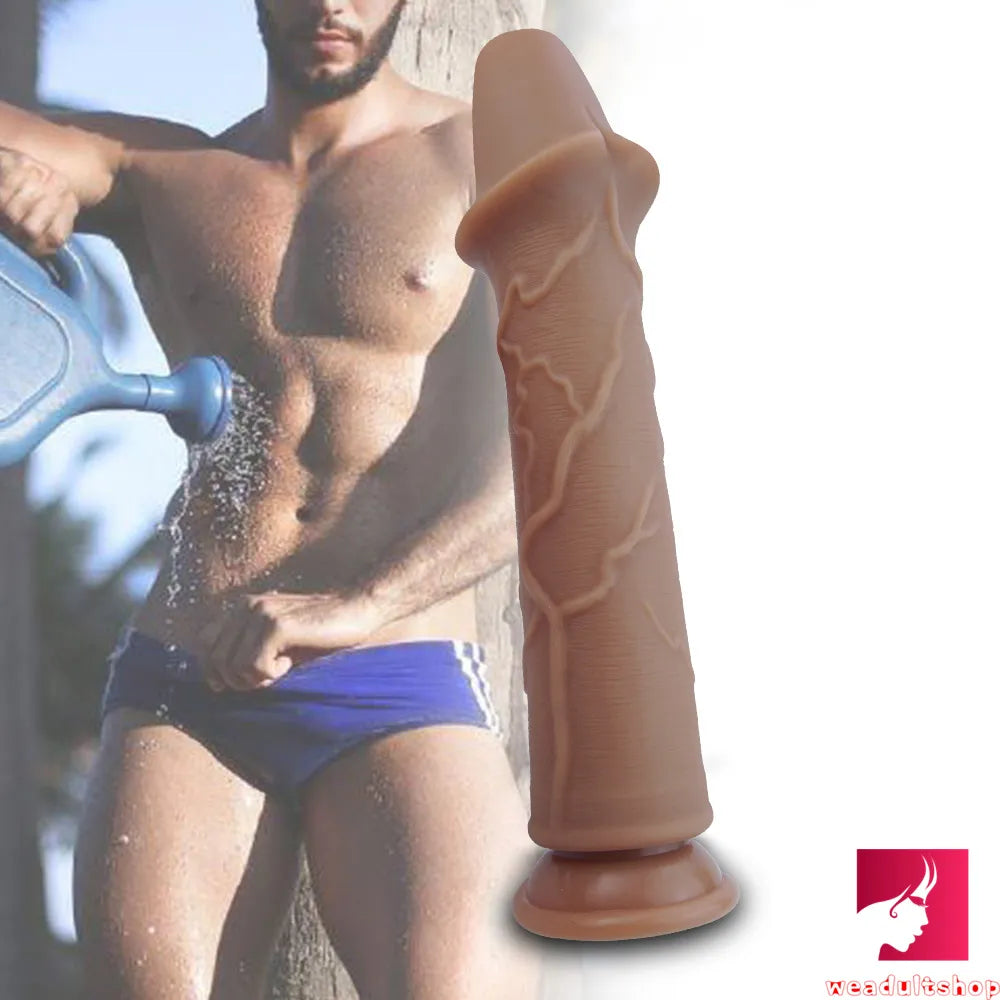 9.65in Top Quality Silicone Weird Real Feeling Dildo Masturbation Toy