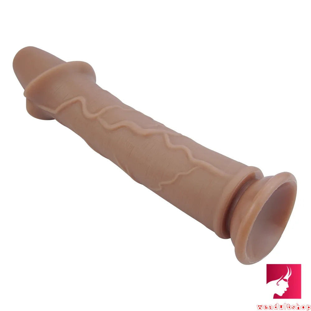 9.65in Top Quality Silicone Weird Real Feeling Dildo Masturbation Toy