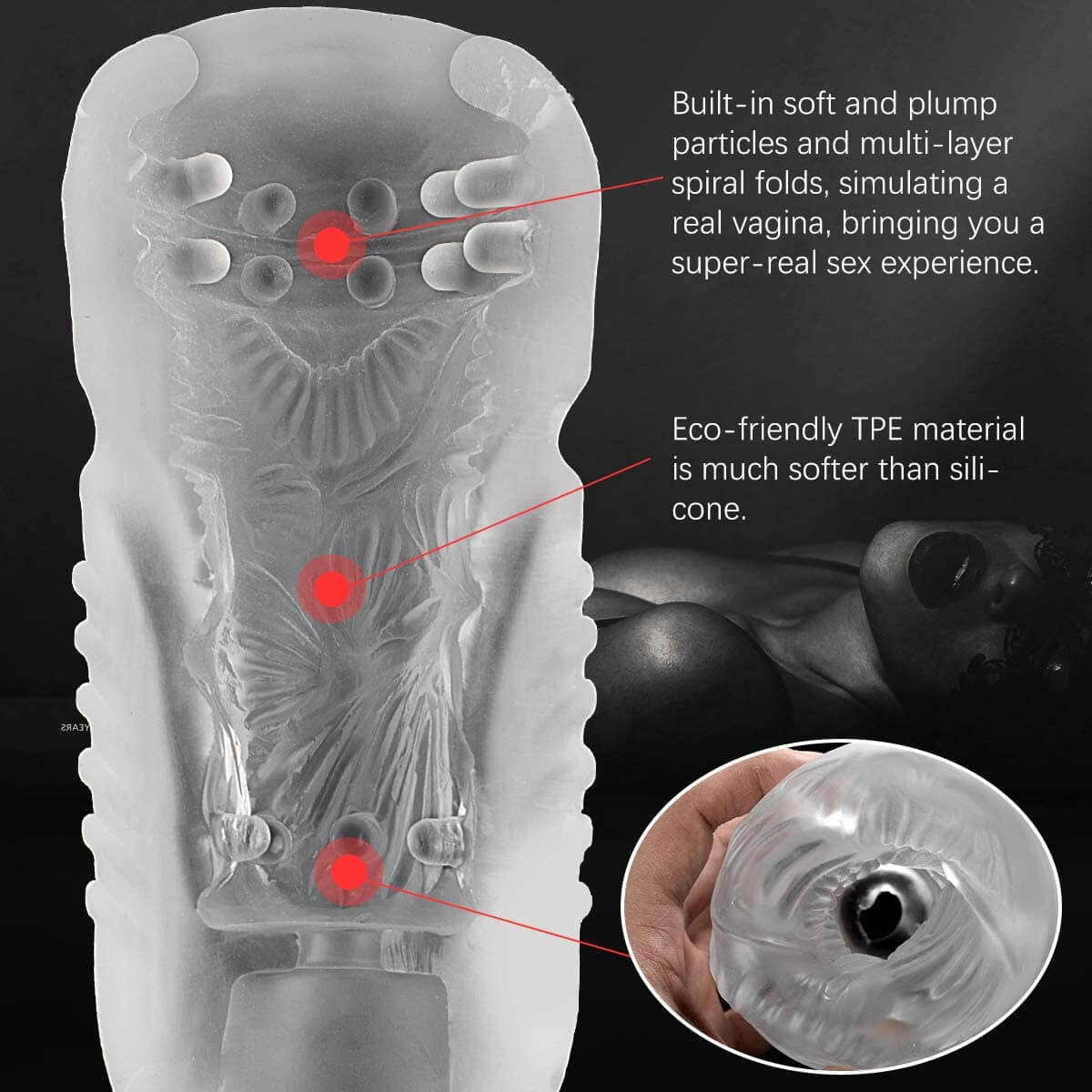 Sucking Vibrating Textured Vagina Pocket Pussy For Men Best Sex Toys