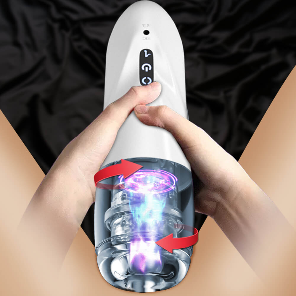 Hand Free Automatic Rotate Male Masturbation Cup weadultshop