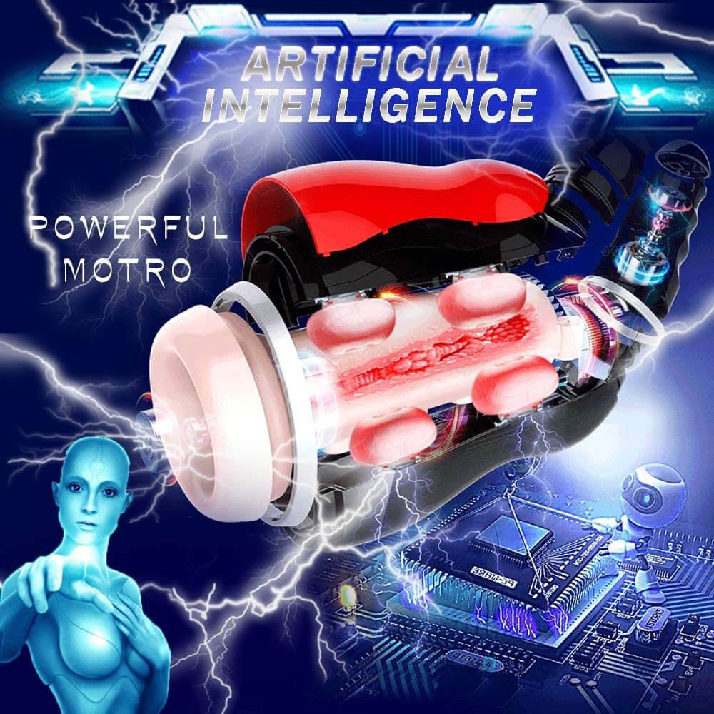 Male Masturbator 5 Clamping 10 Vibrating Various Women Moans Stroker Best Sex Toys