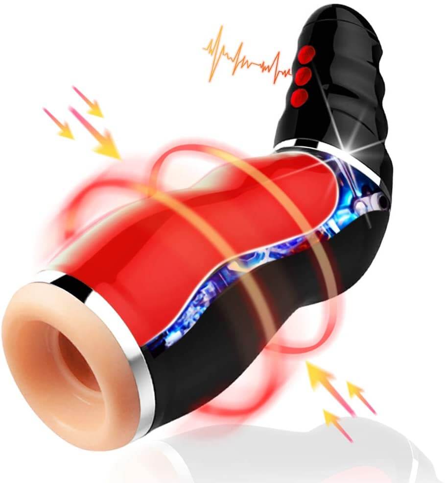 Male Masturbator 5 Clamping 10 Vibrating Various Women Moans Stroker Best Sex Toys