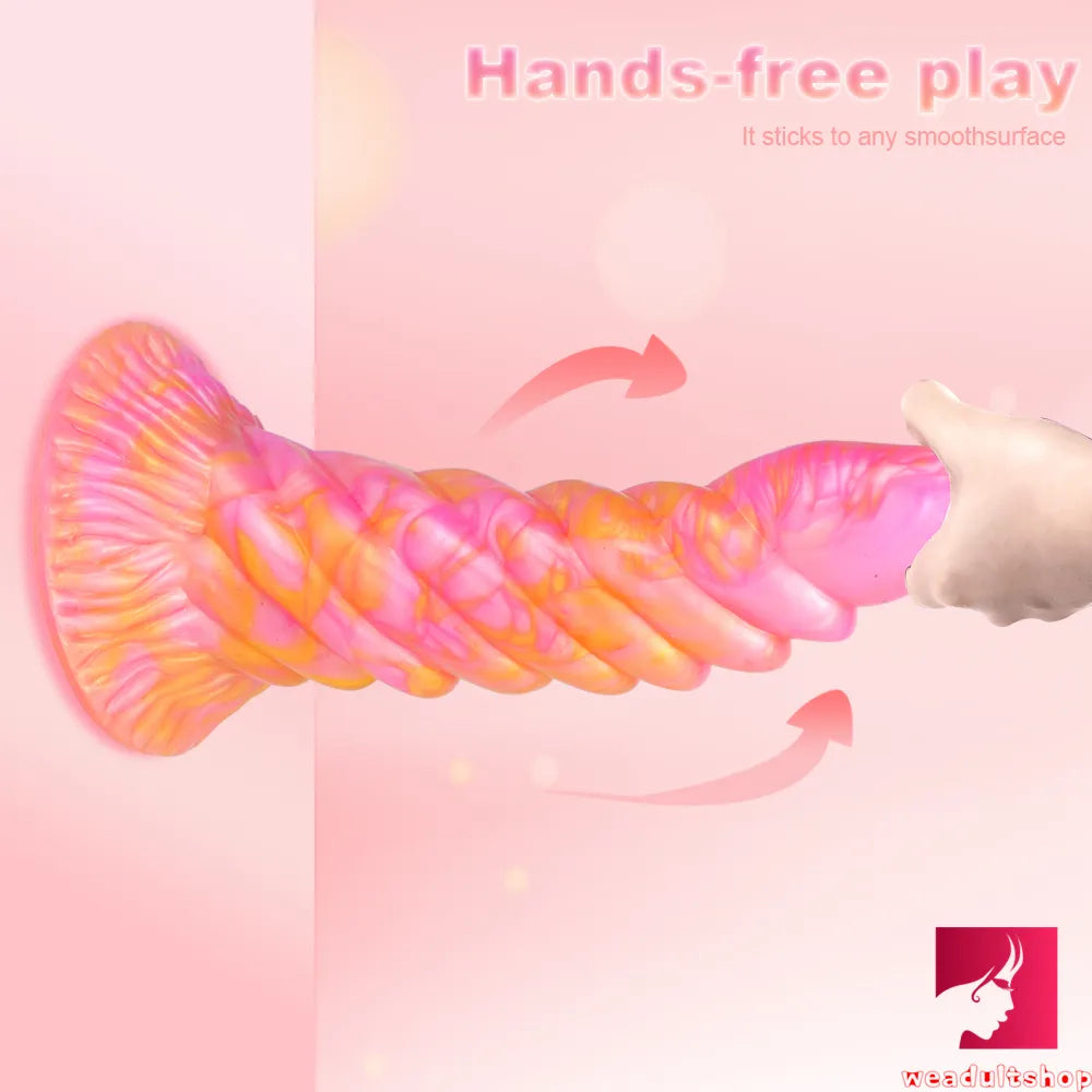 7.6in Mixed Colors Snake Animal Dildo Real Feeling Penis Toy