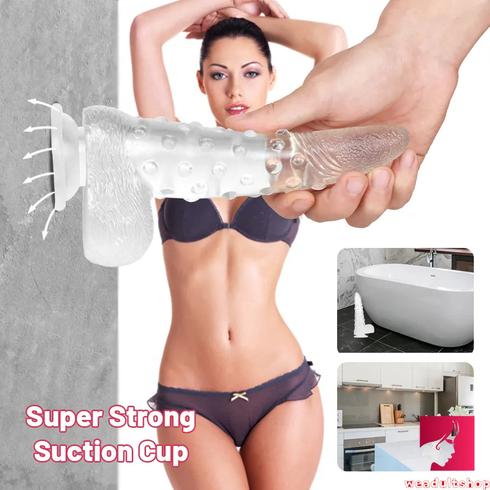 8.86in Spiked Corn Cob Dildo Female Masturbator Penis Sex Toy