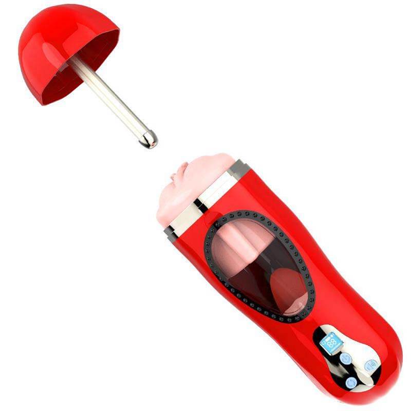 Cock Stroker Sleeve Sex Toy Intelligent Licking LED Heating weadultshop