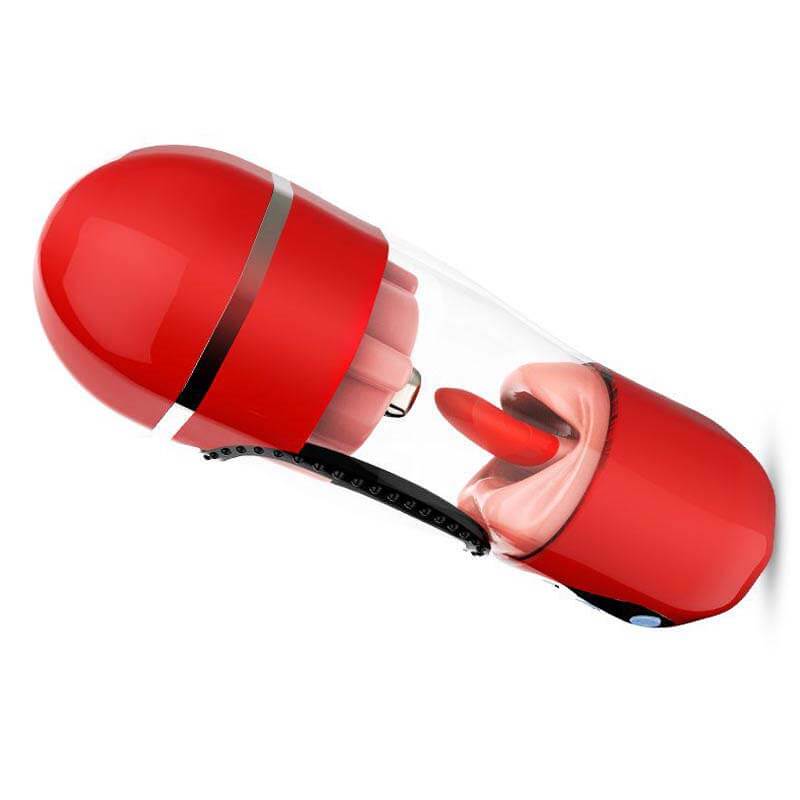 Cock Stroker Sleeve Sex Toy Intelligent Licking LED Heating weadultshop