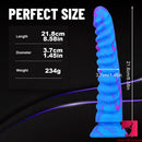 8.58in Dragon Colorful Silicone Realistic Feeling Dildo Toy