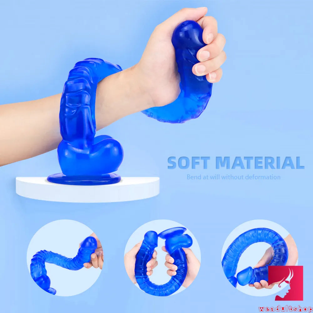 16.5in Super Long Big Dildo With Base For Hands-free Play