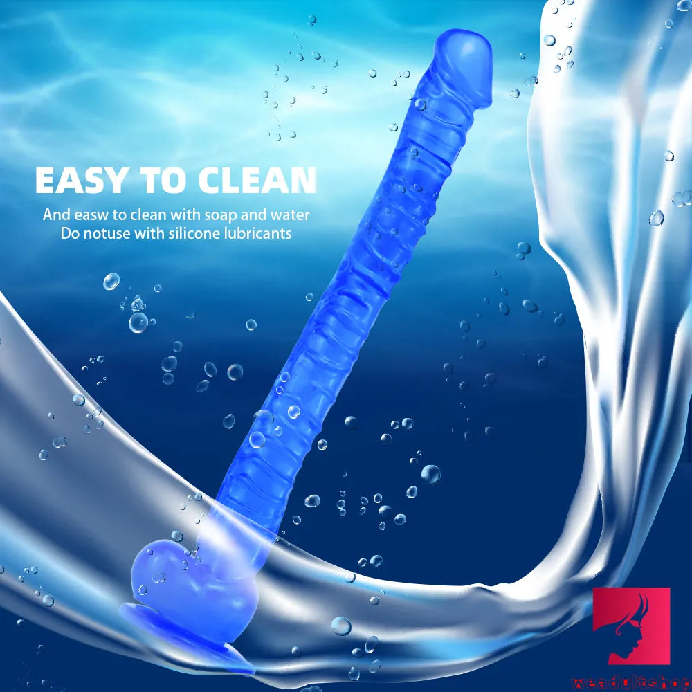 16.5in Super Long Big Dildo With Base For Hands-free Play