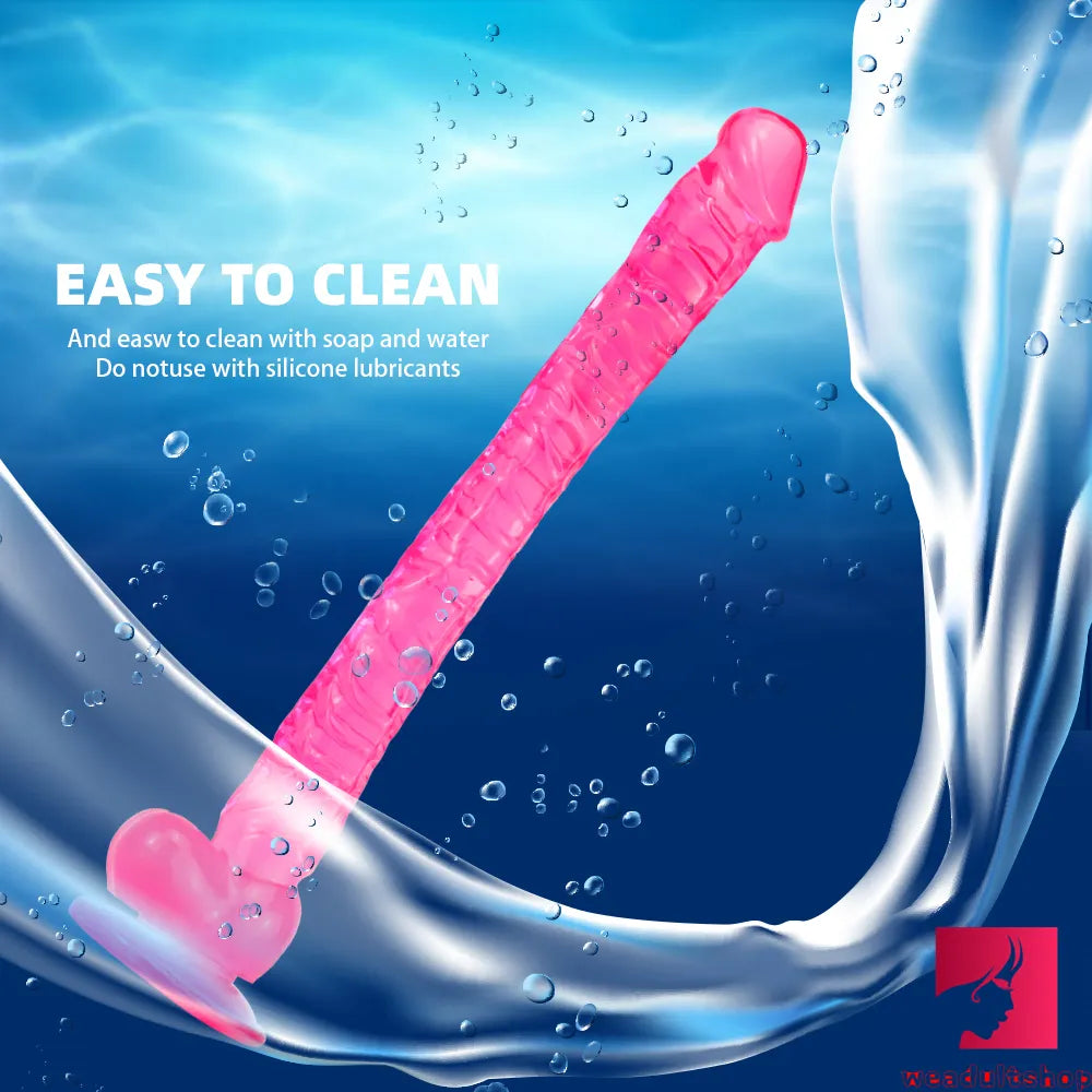 16.5in Super Long Big Dildo With Base For Hands-free Play