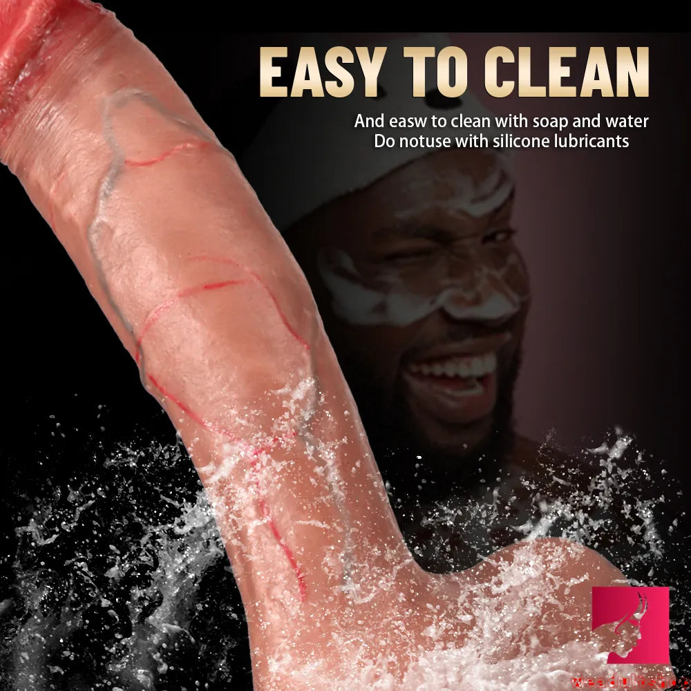 8.66in 10.43in Super Realistic Stick On Asian Huge Penis Dildo